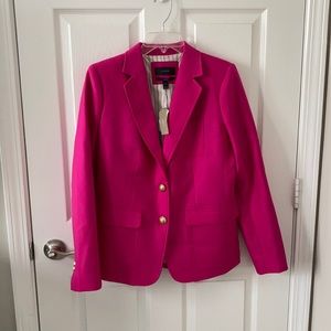 J Crew Hot Pink wool Blazer